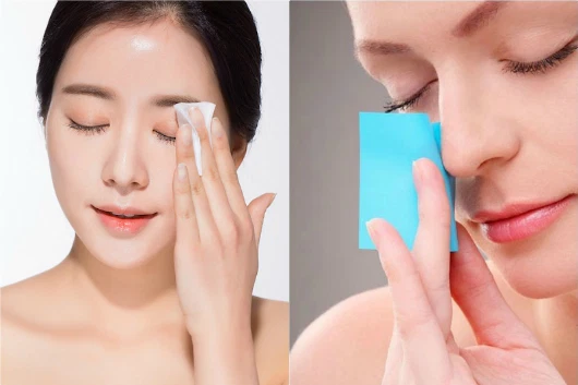 Sử dụng giấy thấm dầu cũng là cách để bạn kiểm tra xem da mình thuốc loại nào