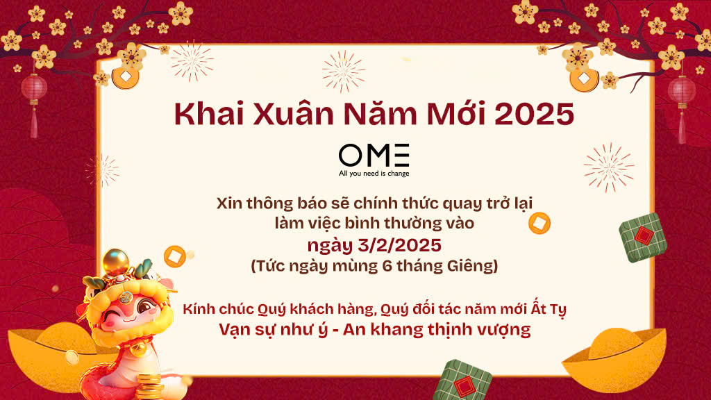 🎉 THÔNG BÁO KHAI XUÂN NĂM MỚI 2025